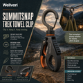 Wellvori™ SummitSnap Trek Towel Clip