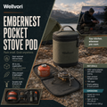 Wellvori™ EmberNest Pocket Stove Pod