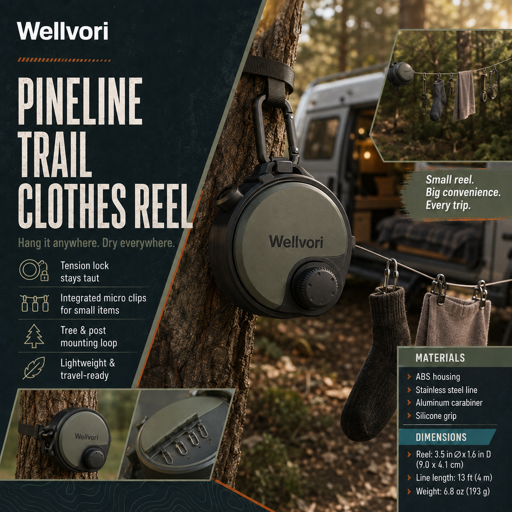 Wellvori™ Pineline Trail Clothes Reel