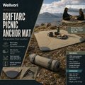 Wellvori™ DriftArc Picnic Anchor Mat