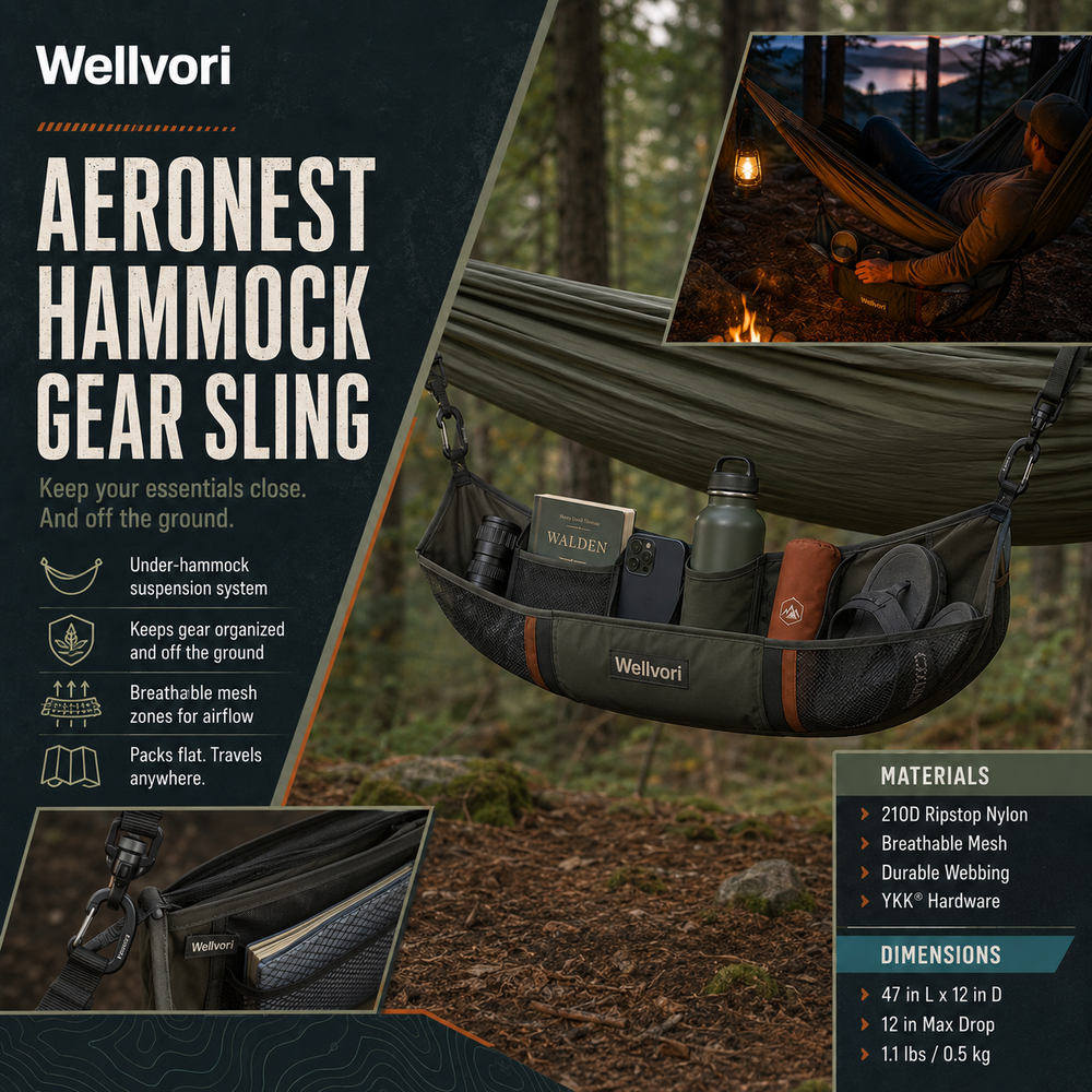 Wellvori™ AeroNest Hammock Gear Sling