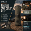Wellvori™ RidgeRoll Camp Cutlery Wrap